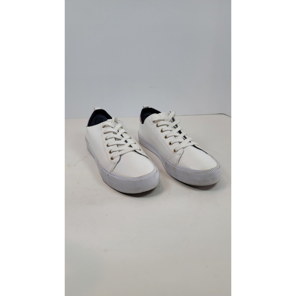 Tommy Hilfiger TWO Women's‎ Casual Sneakers Size 9 White Lace up Comfort Shoes